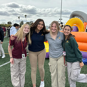 Students at Salpointe enjoying the day