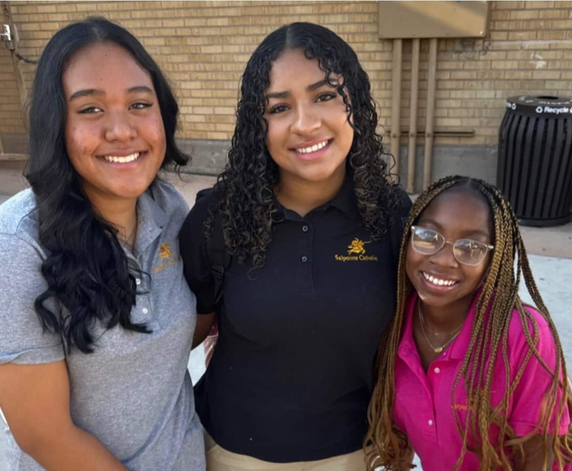 Students posing for a picture