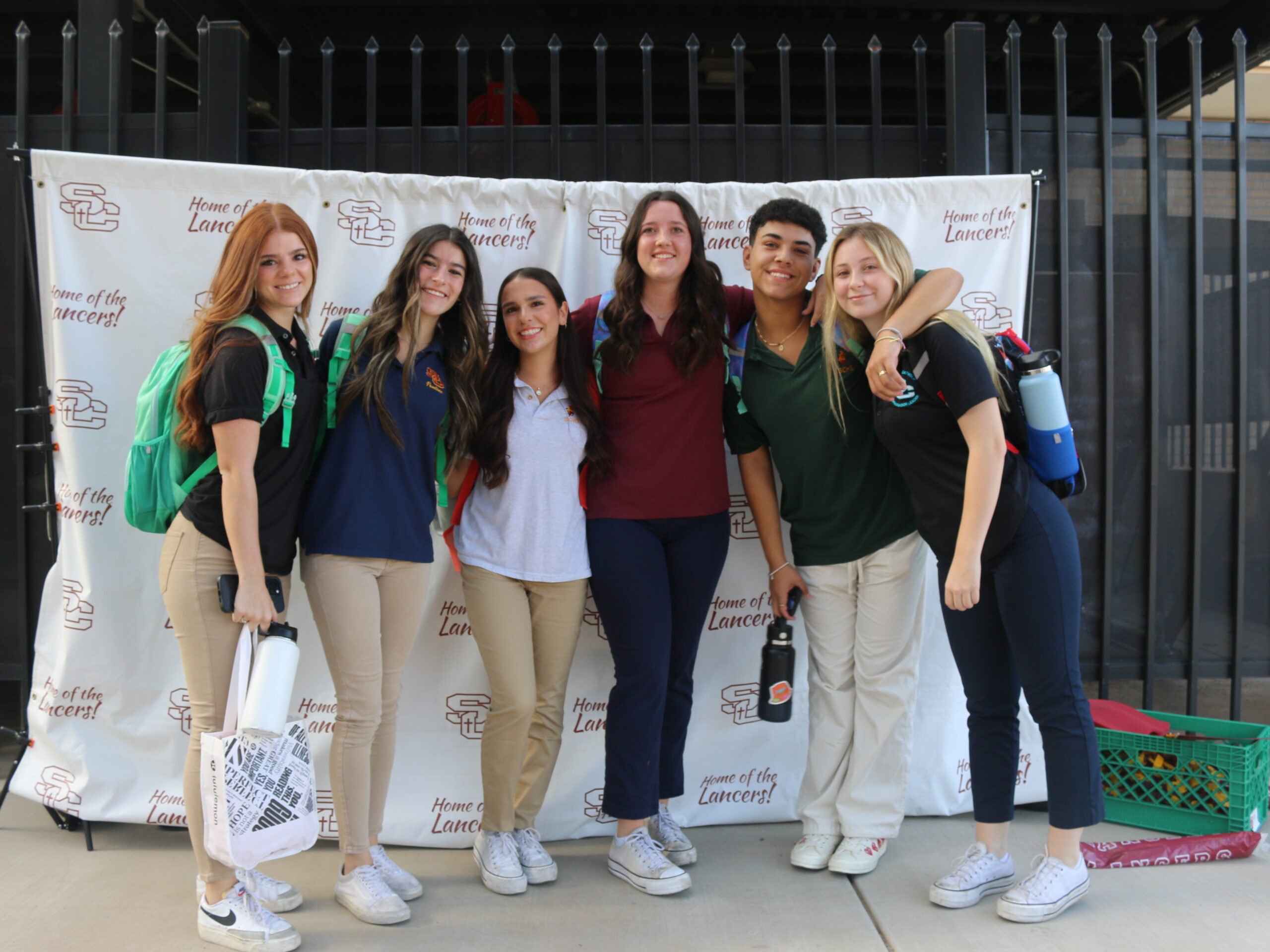 Senior students posing for a picture